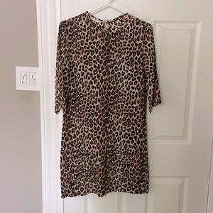 Equipment Aubry Animal-Print Dress